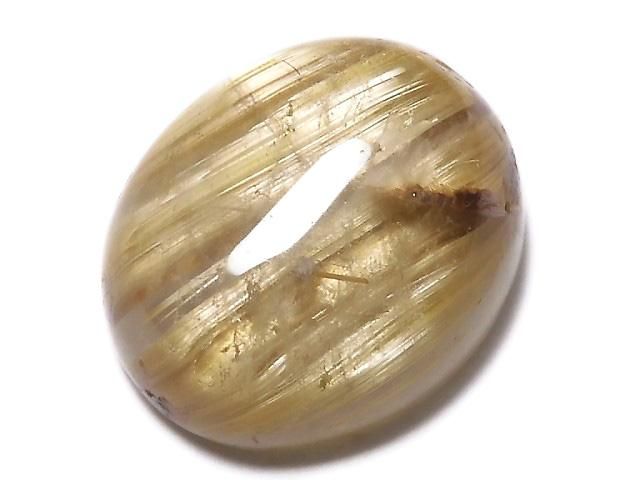 【動画】【1点もの】宝石質ルチルクォーツAAA カボション 1個 NO.76の画像