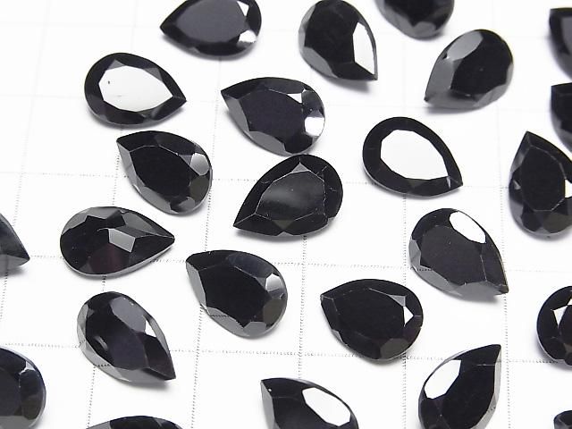 【動画】宝石質ブラックスピネルAAA ルース ペアシェイプファセットカット12×8mm 2粒 サムネイル3