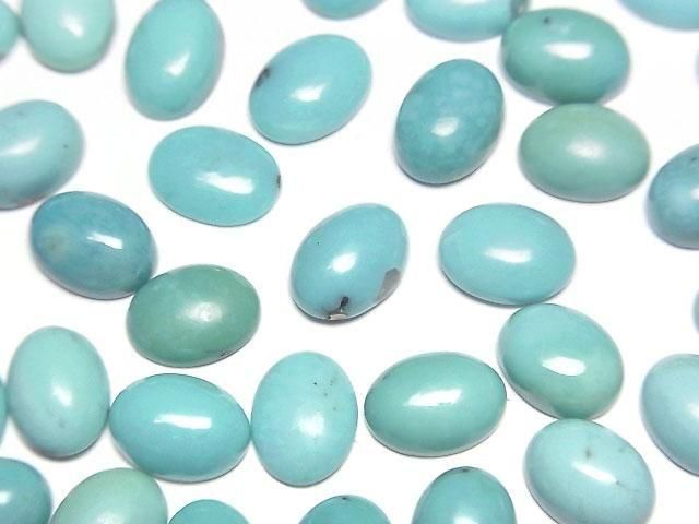 【動画】ターコイズAA++ オーバル カボション8×6mm 3個の画像