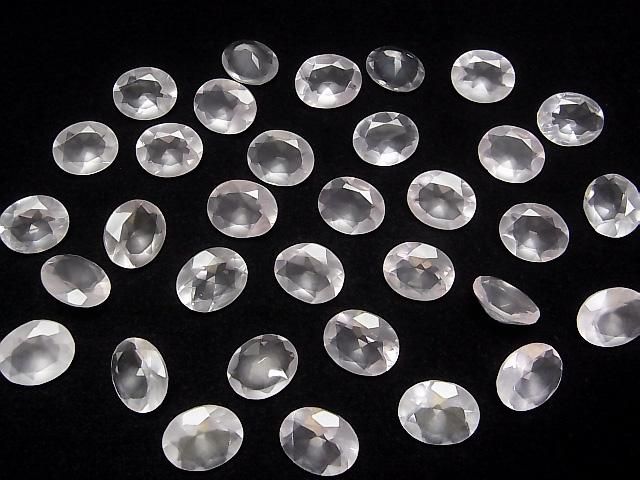【動画】宝石質ローズクォーツAAA ルース オーバルファセットカット12×10mm 2粒 サムネイル4