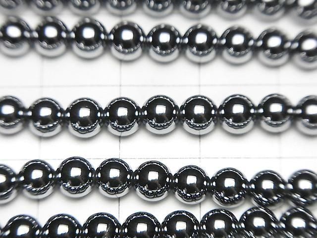 高純度テラヘルツ鉱石 小粒ラウンド5mm 1連(約37cm) サムネイル2