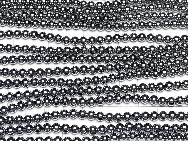 高純度テラヘルツ鉱石 小粒ラウンド5mm 1連(約37cm) サムネイル3