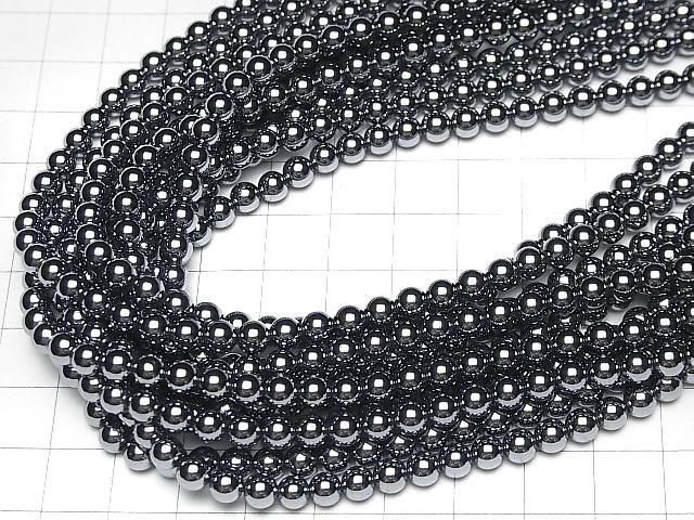 高純度テラヘルツ鉱石 小粒ラウンド5mm 1連(約37cm) サムネイル4