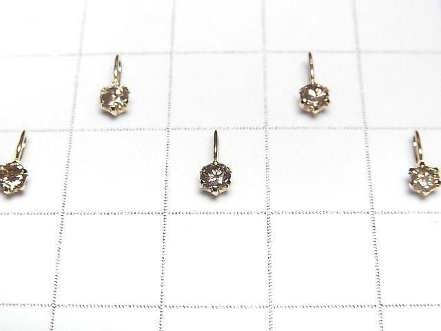 【動画】【日本製】ライトブラウンダイヤモンド ラウンドファセットカット3×3mm ペンダントトップ 【K18 Yellow Gold】 サムネイル3