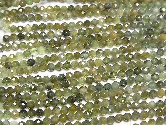 【動画】【素晴らしい輝き】グリーントルマリンAAA- 極小ラウンドカット2.5mm 1連(約37cm) サムネイル2