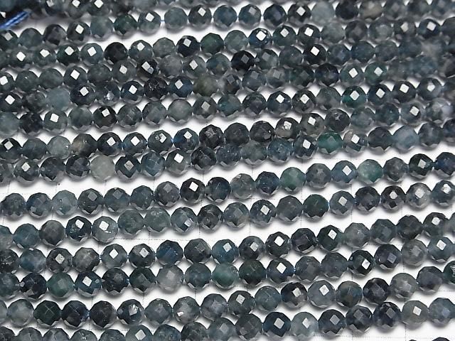 【動画】【素晴らしい輝き】インディゴライトトルマリンAA ラウンドカット5mm 半連/1連(約37cm) サムネイル3