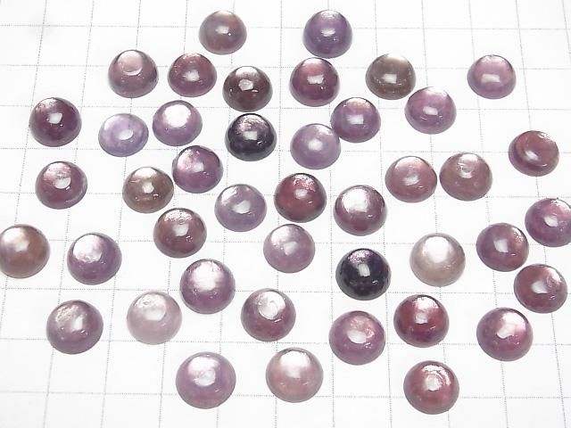 【動画】ロイヤルレピドライトキャッツアイAA++ ラウンド カボション10×10mm 3個 サムネイル4