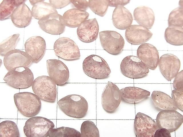 【動画】宝石質ピンクエピドートAA++ ルース ペアシェイプファセットカット8×6mm 5粒 サムネイル3