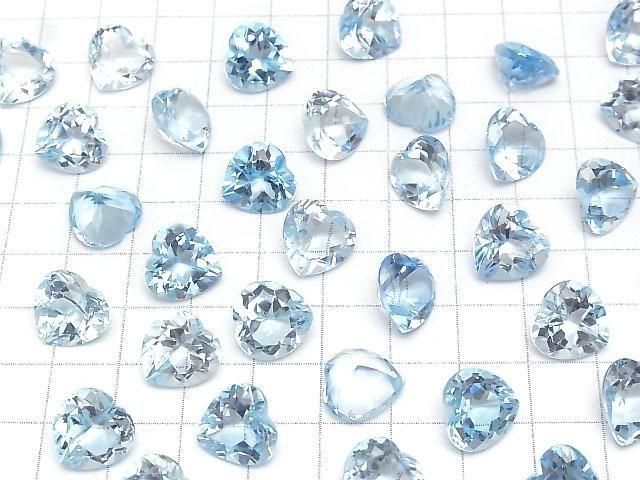 【動画】宝石質スカイブルートパーズAAA ルース ハートシェイプカット12×12mm 1粒 サムネイル4