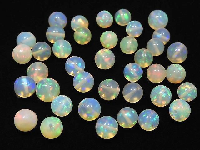 【動画】【1点もの】宝石質エチオピア産オパールAAAAA ラウンド 39粒セット NO.108 サムネイル3