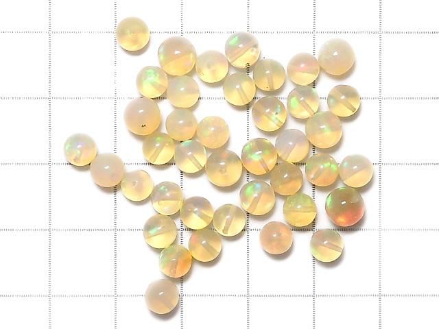 【動画】【1点もの】宝石質エチオピア産オパールAAAAA ラウンド 40粒セット NO.109 サムネイル2
