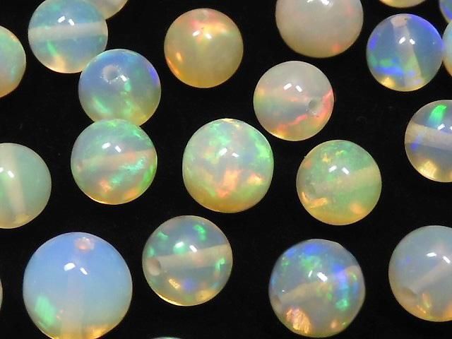 【動画】【1点もの】宝石質エチオピア産オパールAAAAA ラウンド 39粒セット NO.110の画像