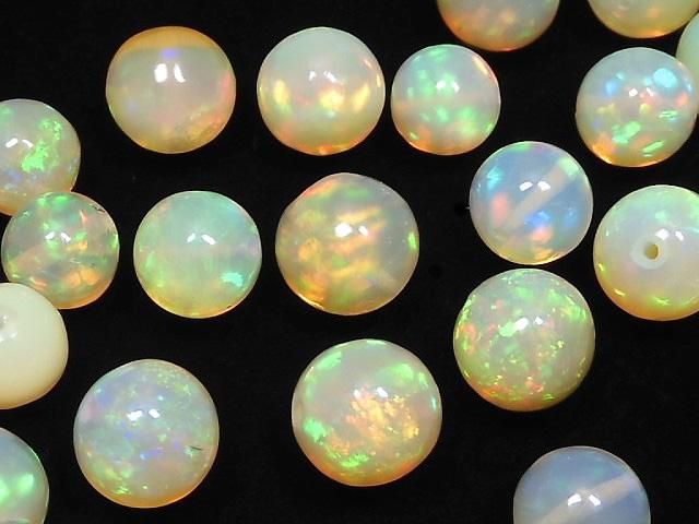 【動画】【1点もの】宝石質エチオピア産オパールAAAAA ラウンド 31粒セット NO.113の画像