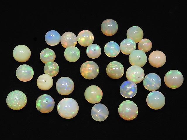 【動画】【1点もの】宝石質エチオピア産オパールAAAAA ラウンド 31粒セット NO.113 サムネイル3