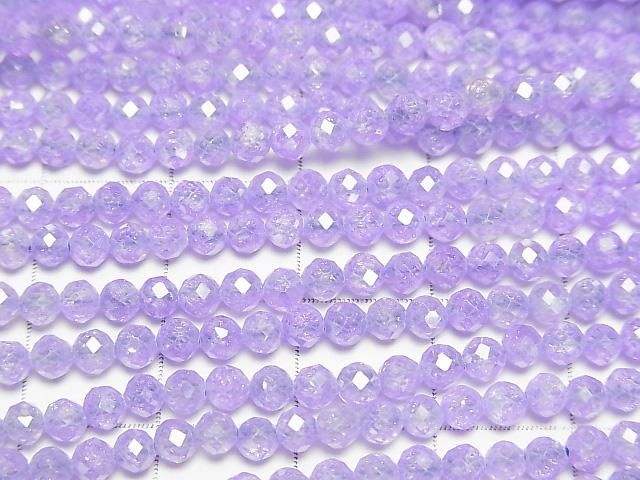 【動画】【素晴らしい輝き】キュービックジルコニアAAA ラウンドカット3mm 【クロッカス】 1連(約35cm) サムネイル2