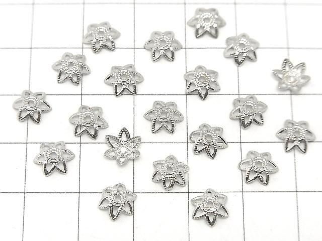 メタルパーツ ビーズキャップ7×7×0.5mm シルバーカラー 10個 サムネイル4
