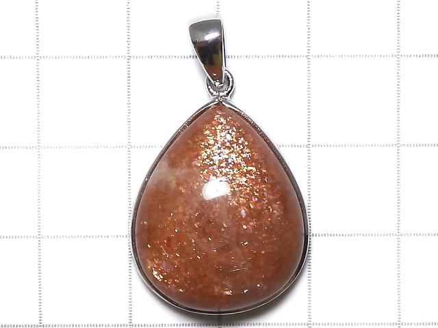 【動画】【1点もの】サンストーンAAA ペンダントトップ SILVER925製 NO.33 サムネイル2