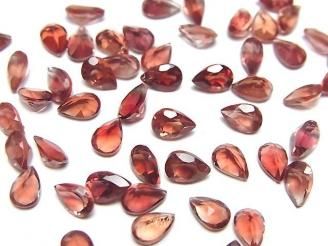 【動画】宝石質オレゴンサンストーンAAA ルース ペアシェイプファセットカット6×4mm 2粒