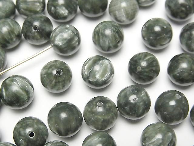 【動画】セラフィナイトAAA 片穴ラウンド8.5mm 4粒の画像