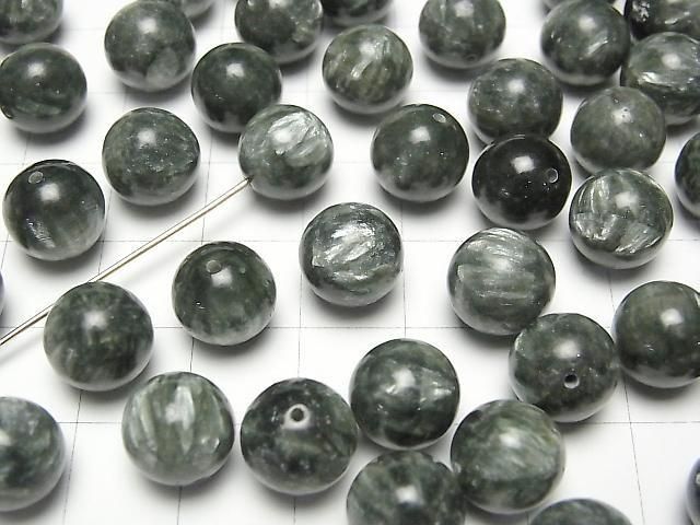 【動画】セラフィナイトAAA 片穴ラウンド10mm 4粒 サムネイル3