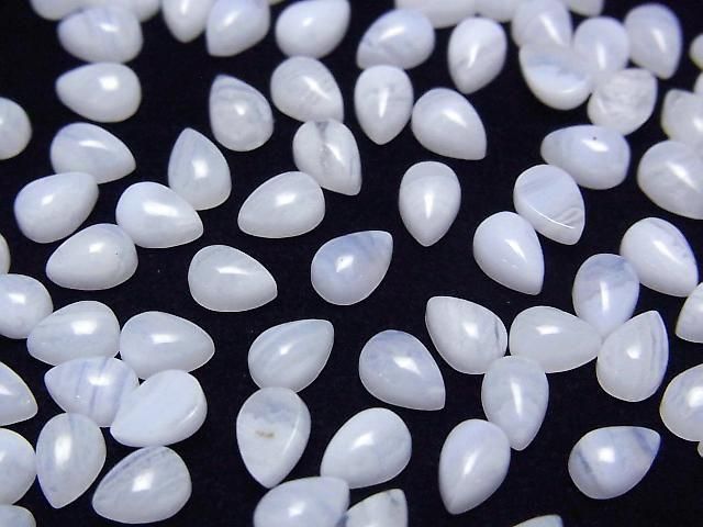 【動画】ブルーレースAAA ペアシェイプ カボション6×4mm 4個 サムネイル3