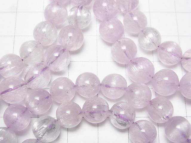 【動画】アフガニスタン産クンツァイトAAA ラウンド8.5mm~9mm 1連(ブレス) サムネイル3