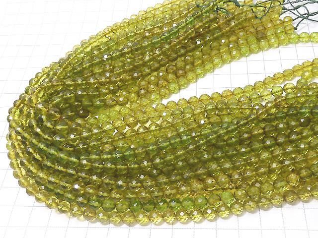 【動画】グリーンアンバーAAA- 64面ラウンドカット6mm 1/4連~1連(約38cm) サムネイル4
