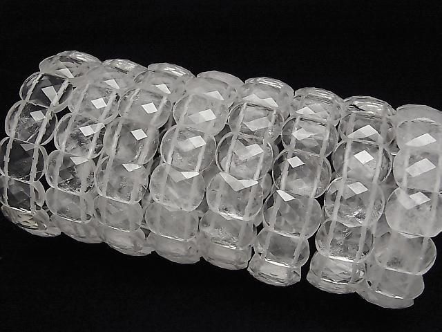 【動画】クリスタル 2つ穴レクタングルカット16×12×6mm 1連(バングルブレス) サムネイル3