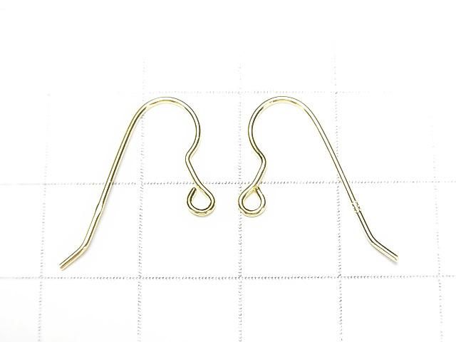 Silver925 ピアスフック22×11mm 【純銀仕上げ】【ロジウム】【18KGP】 2ペア サムネイル4
