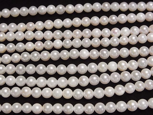 【動画】国産アコヤ真珠AAA- ラウンド4mm ホワイト 1/4連~1連(約38cm) サムネイル3