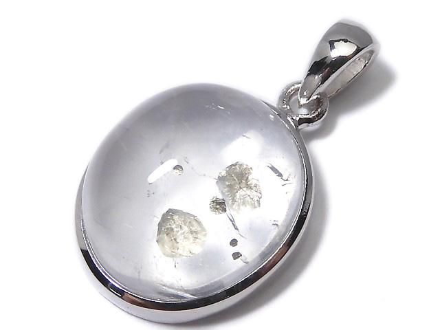 【動画】【1点もの】パイライトインクォーツ ペンダントトップ SILVER925製 NO.7の画像