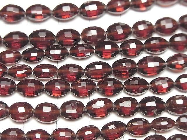 【動画】宝石質モザンビーク産ガーネットAAA- オーバルカット 1連(約18cm) サムネイル3