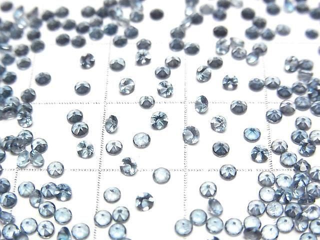 【動画】宝石質ロンドンブルートパーズAAA ルース ラウンドファセットカット2×2mm 10粒 サムネイル2