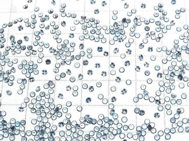 【動画】宝石質ロンドンブルートパーズAAA ルース ラウンドファセットカット2×2mm 10粒 サムネイル4