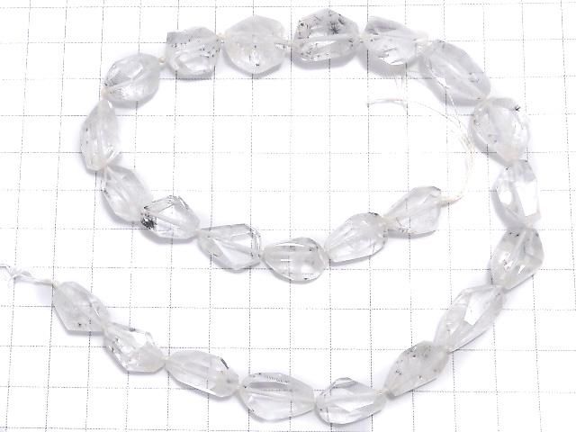 【動画】【1点もの】ホーランダイトインクォーツ(星入り水晶) タンブルカット 1連(約40cm) NO.9 サムネイル2
