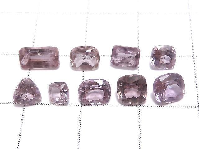 【動画】【1点もの】宝石質ピンクダイアスポア ルース ファセットカット 9粒セット NO.15 サムネイル2