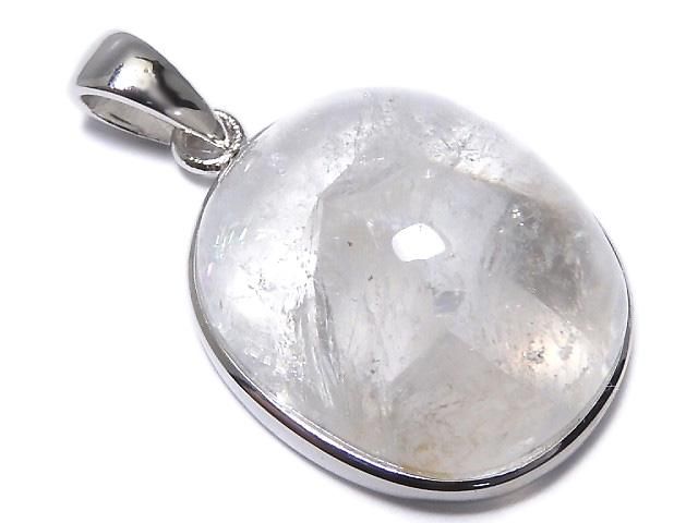 【動画】【1点もの】クリスタルインクリスタル ペンダントトップ SILVER925製 NO.106の画像
