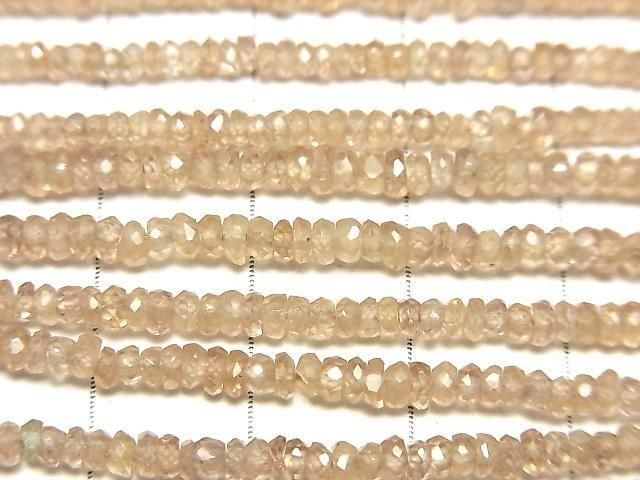 【動画】【素晴らしい輝き】宝石質天然ジルコンAAA- ボタンカット 半連/1連(約32cm) サムネイル2