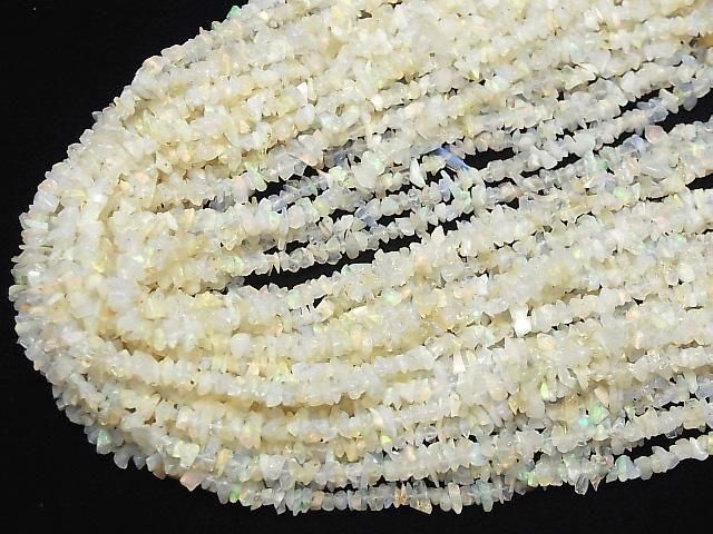 【動画】エチオピア産オパールAA++ チップ(ミニタンブル) 1連(約82cm) サムネイル4