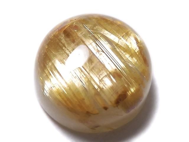 動画】【1点もの】宝石質ルチルクォーツAAA カボション 1個 NO