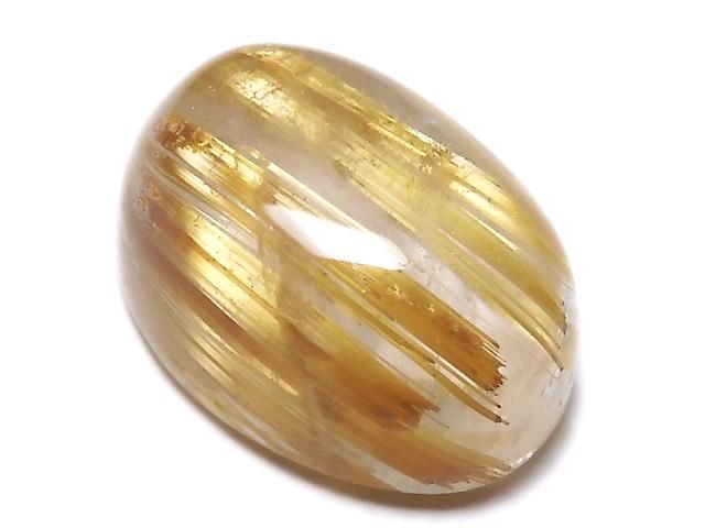 【動画】【1点もの】宝石質ルチルクォーツAAA カボション 1個 NO.107の画像