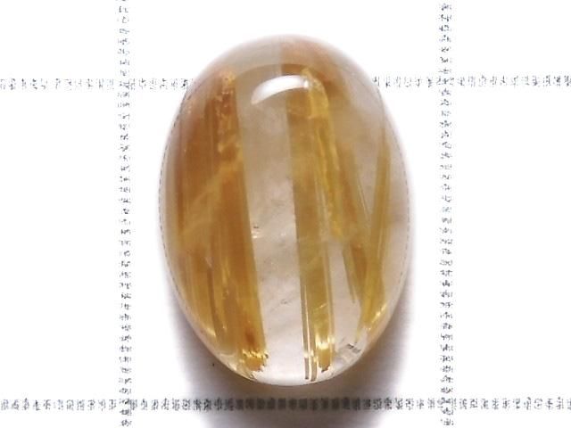 【動画】【1点もの】宝石質ルチルクォーツAAA カボション 1個 NO.107 サムネイル2