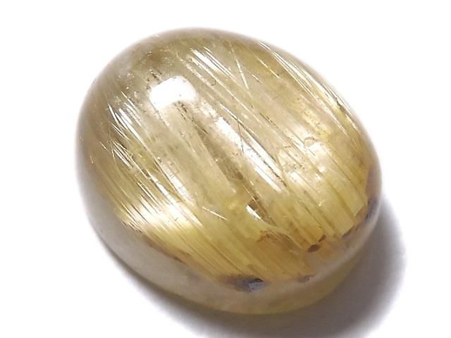 【動画】【1点もの】宝石質ルチルクォーツAAA カボション 1個 NO.110の画像