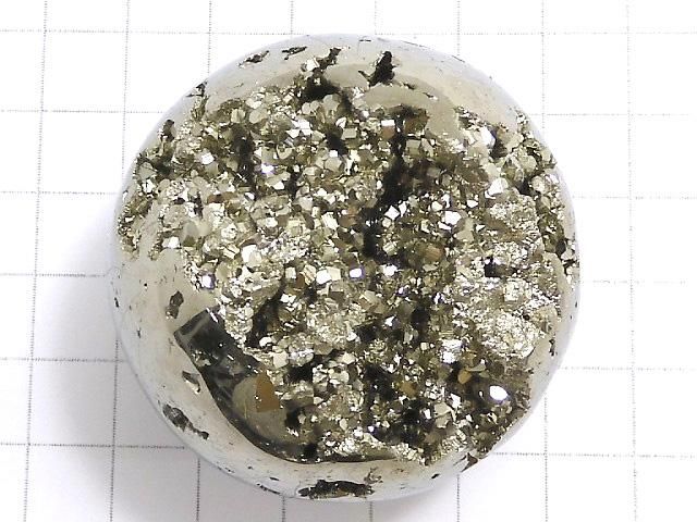 【動画】【1点もの】ゴールデンパイライト スフィア・ラウンド49mm 1個 NO.4 サムネイル2