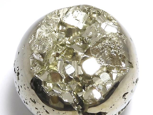 【動画】【1点もの】ゴールデンパイライト スフィア・ラウンド51mm 1個 NO.10の画像