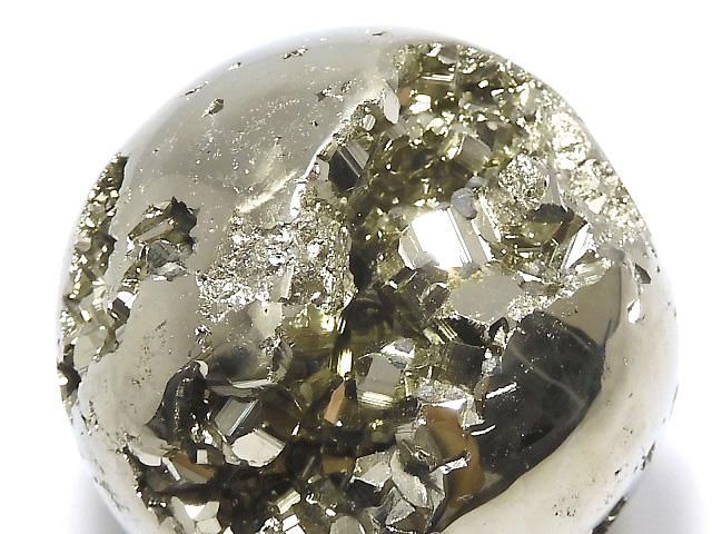 【動画】【1点もの】ゴールデンパイライト スフィア・ラウンド54mm 1個 NO.13の画像