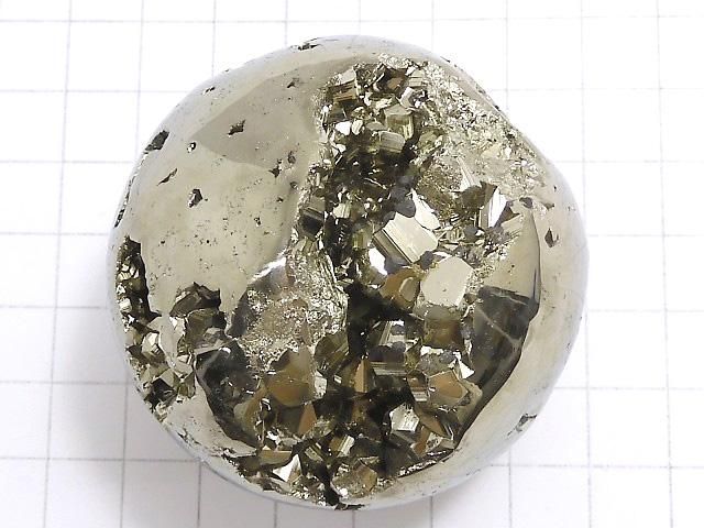 【動画】【1点もの】ゴールデンパイライト スフィア・ラウンド54mm 1個 NO.13 サムネイル2