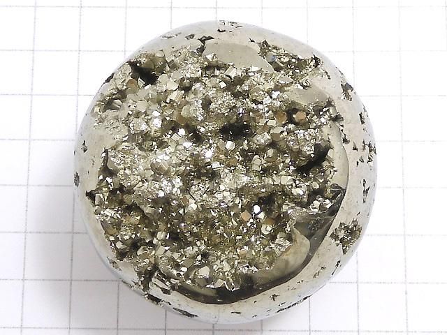 【動画】【1点もの】ゴールデンパイライト スフィア・ラウンド56mm 1個 NO.15 サムネイル2