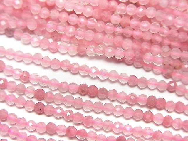 【動画】【素晴らしい輝き】ロードナイトシリカAA++ 極小ラウンドカット2mm 1連(約36cm)の画像
