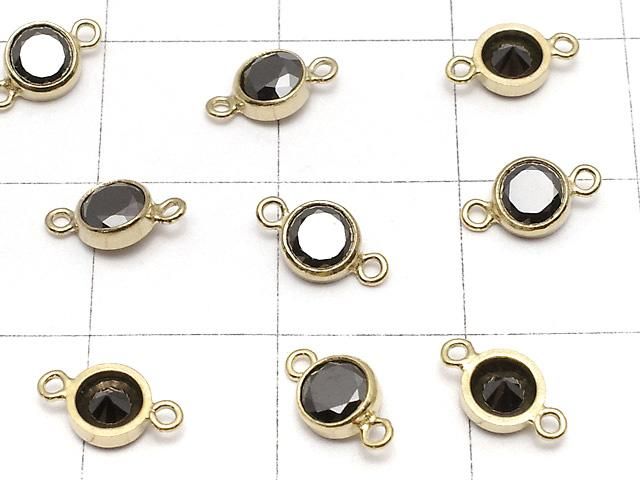 14KGF チャーム(CZ付き) ブラック 両カン8×4×2mm 1個 サムネイル3